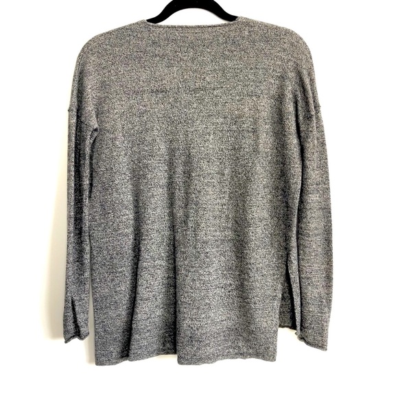 BABATON GREY V NECK SWEATER - Picture 6 of 7